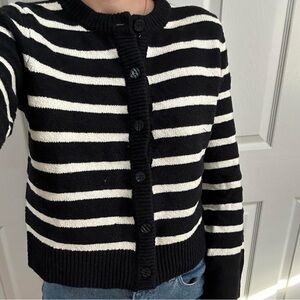Abercrombie & Fitch Striped Cardigan - Small